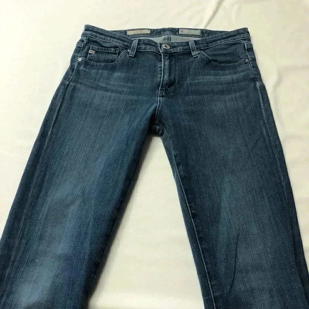 AG Adriano Goldschmied The Prima Mid-Rise Cigarette Blue Jean 27R - Picture 2 of 13